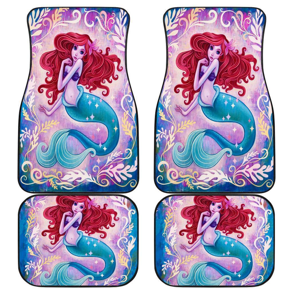 Mermaid Beauty Cartoon Walt Car Floor Mats