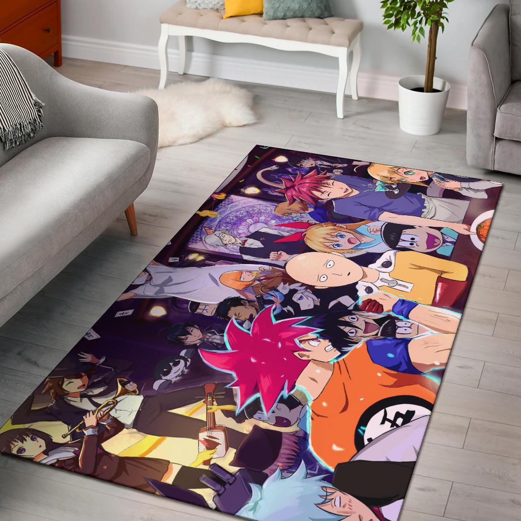 One Punch Man And Goku Area Rug Carpet