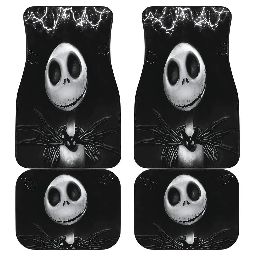 Jack Skellington Halloween In Dark Theme Car Floor Mats