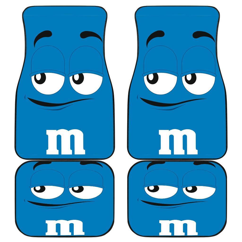 M&M Blue Chocolate Car Floor Mats