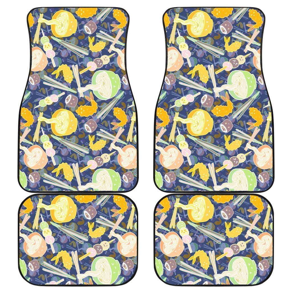 Noodle Symbols Colorful Car Floor Mats