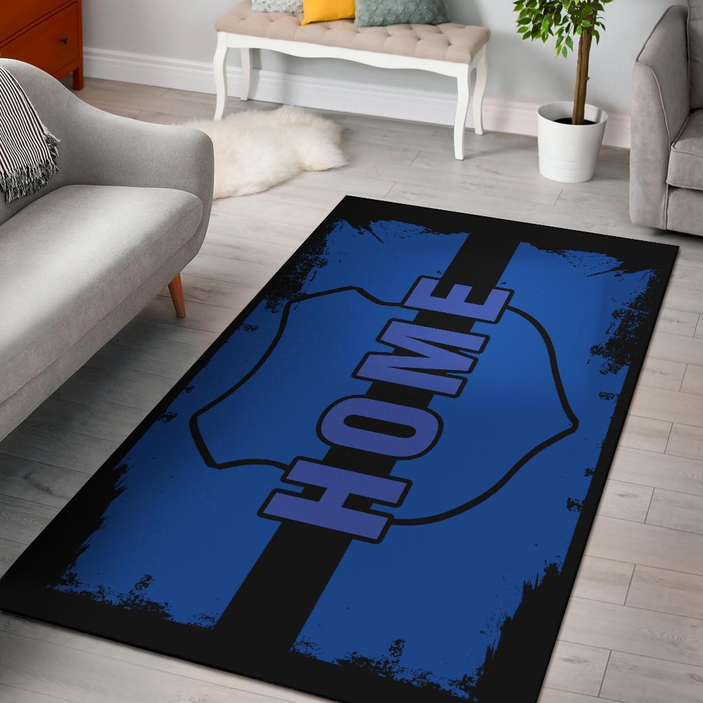 Home Shield Blue Line Area Rug Carpet Ktsr