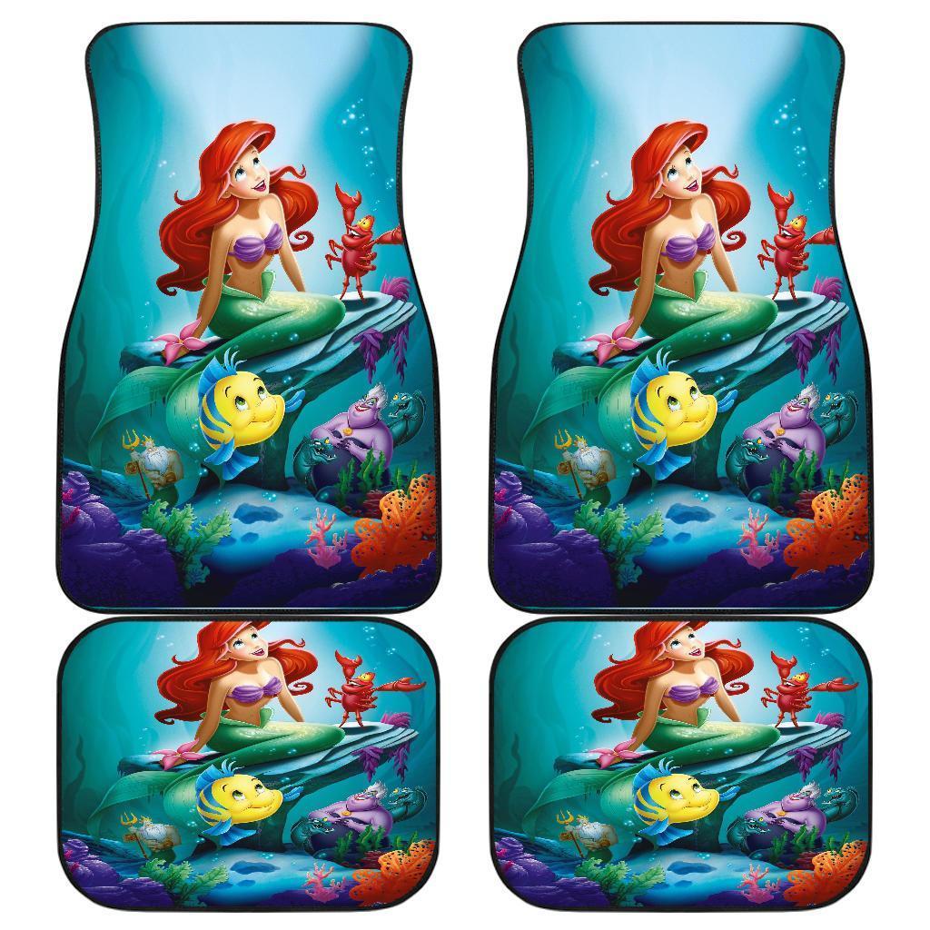 The Little Mermaid Cartoon Car Floor Mats