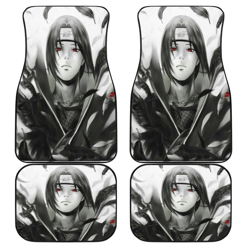 Uchiha Itachi Black And White Naruto Car Floor Mats