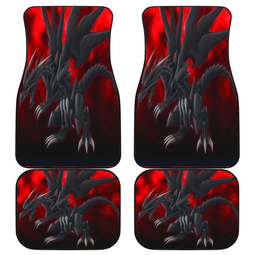 Red Eyes Black Dragon Cards Yugi Anime Car Floor Mats