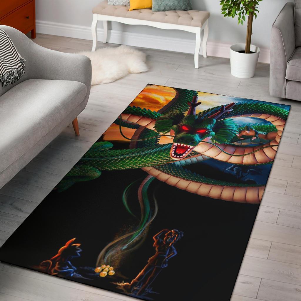 Goku Bulma & Shenron 3D Area Rug Carpet