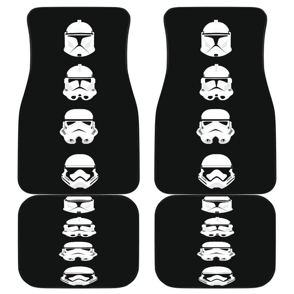 Stormstrooper Heads Star War Car Floor Mats