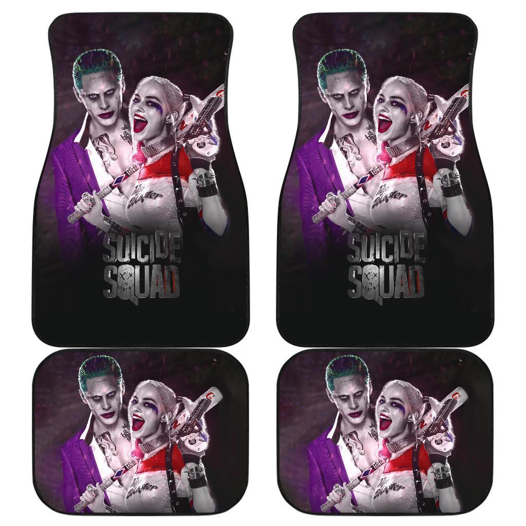 Suicide Squad Joker & Harley Quinn Car Floor Mats Movie