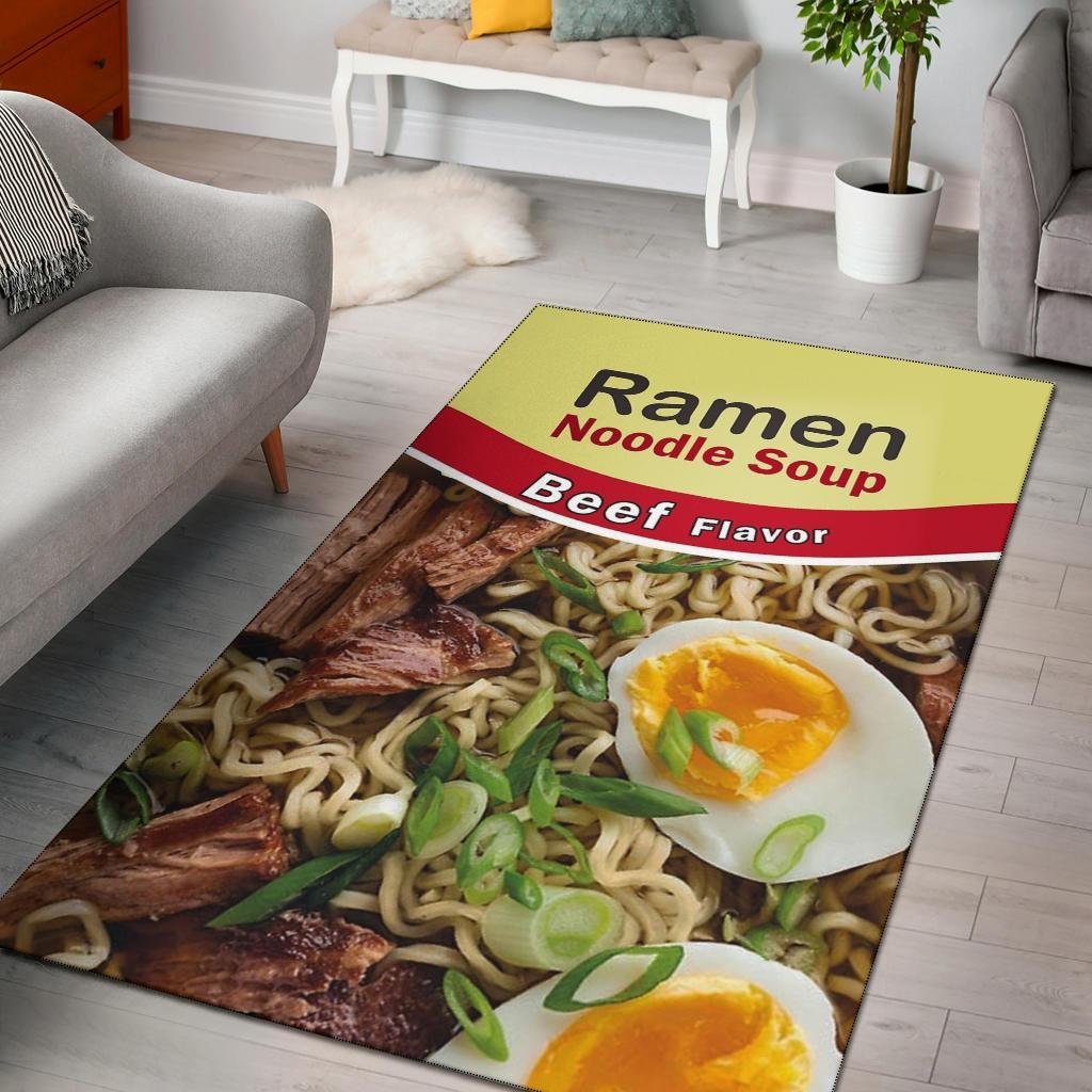 Ramen Noodle Soup Beef Flavor Area Rug Carpet