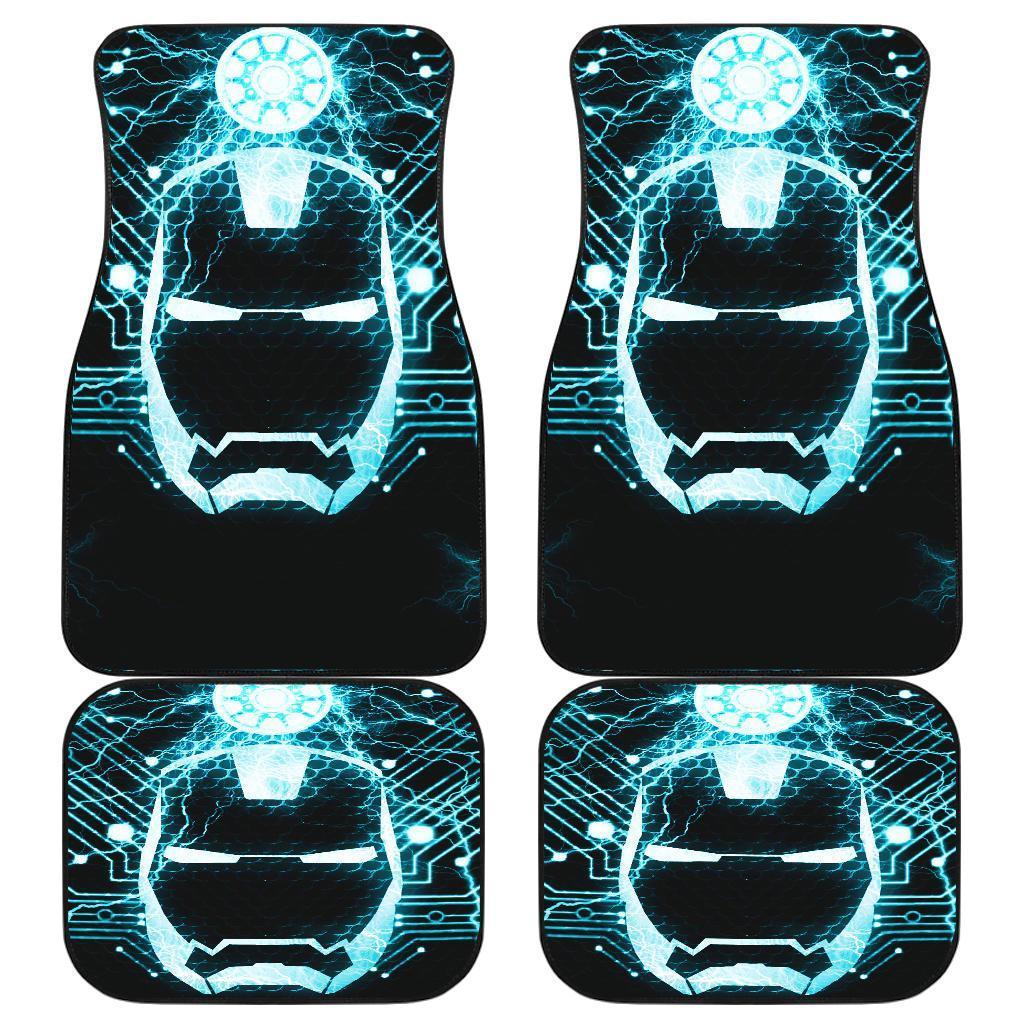 Iron Man Neon Mask Suit Car Floor Mats