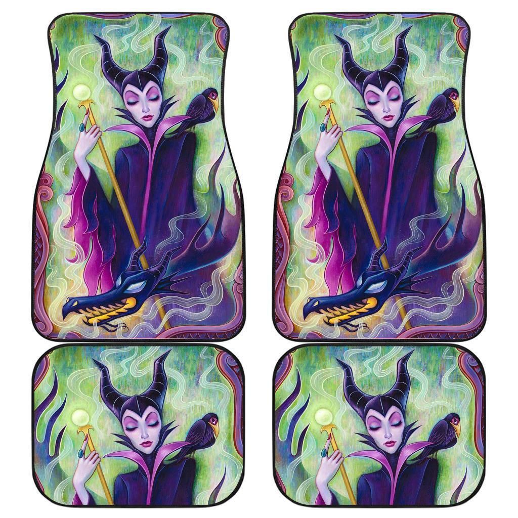 Maleficent Cartoon Car Floor Mats