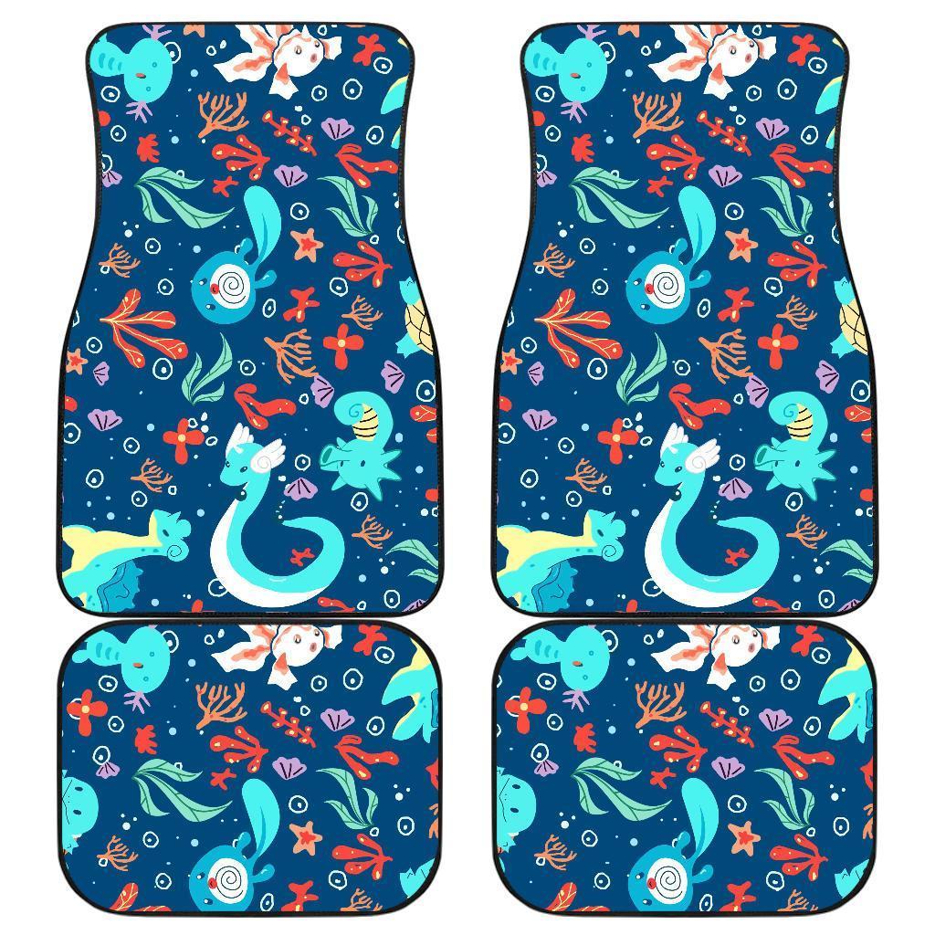 Pokemon Water Symbols Cute Car Floor Mats