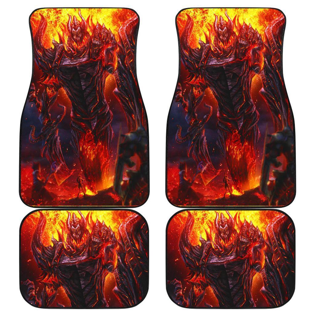 Colossus Demon Fire Dark Theme Car Floor Mats