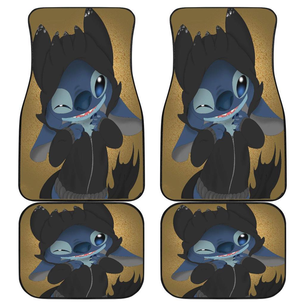 Cute Stich Toothless Walt Car Floor Mats