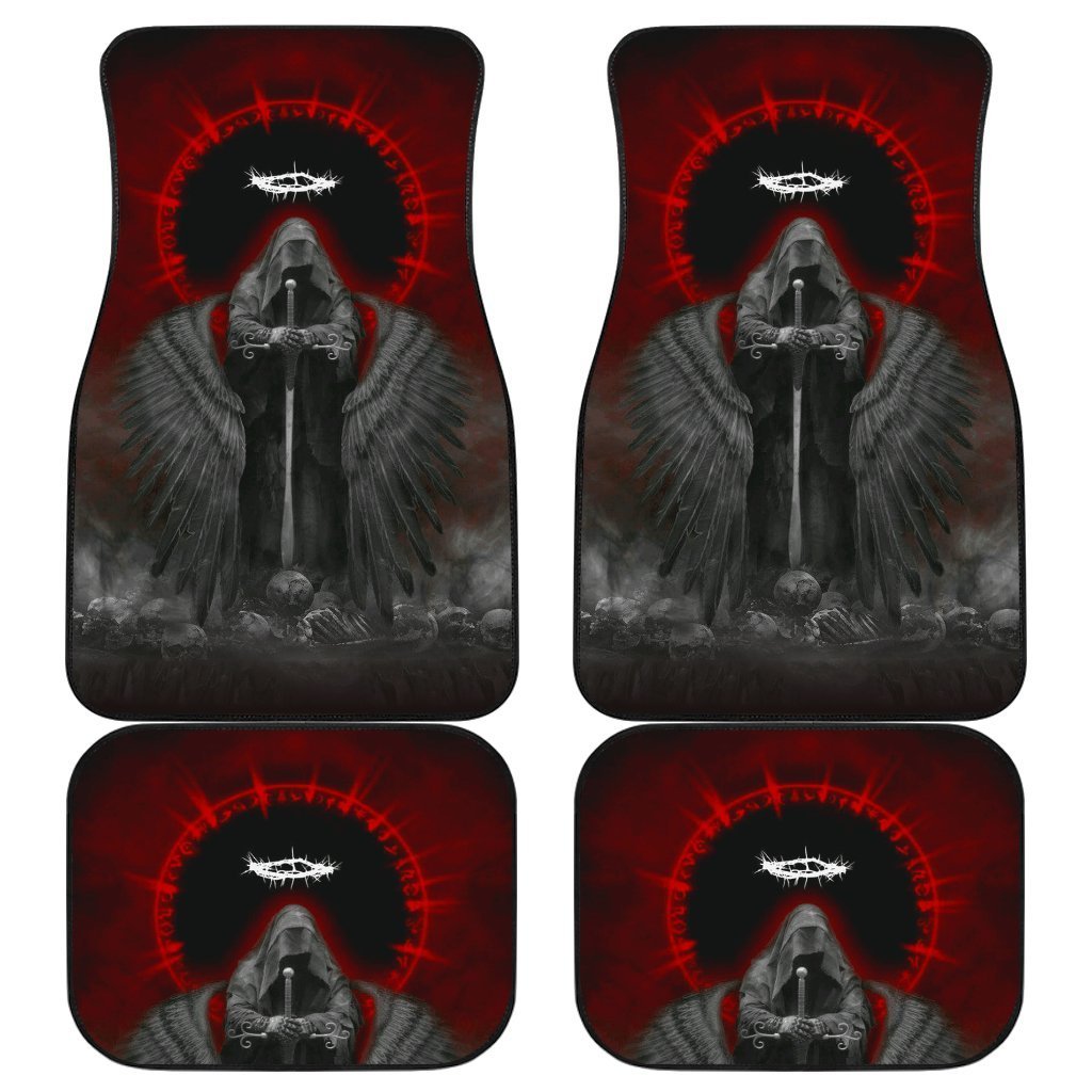 Death Angel In Dark Theme Car Floor Mats