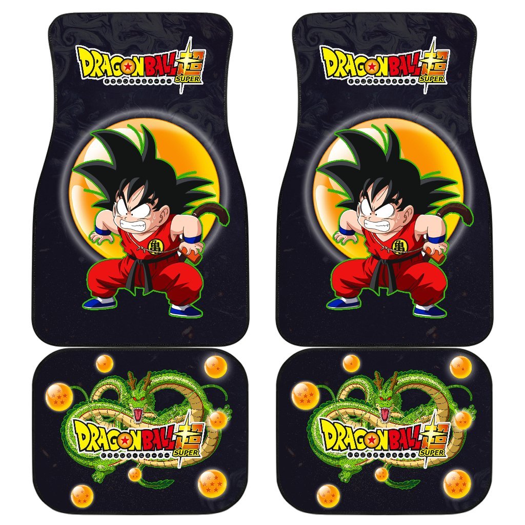 Kid Goku Angry Db Anime Car Floor Mats