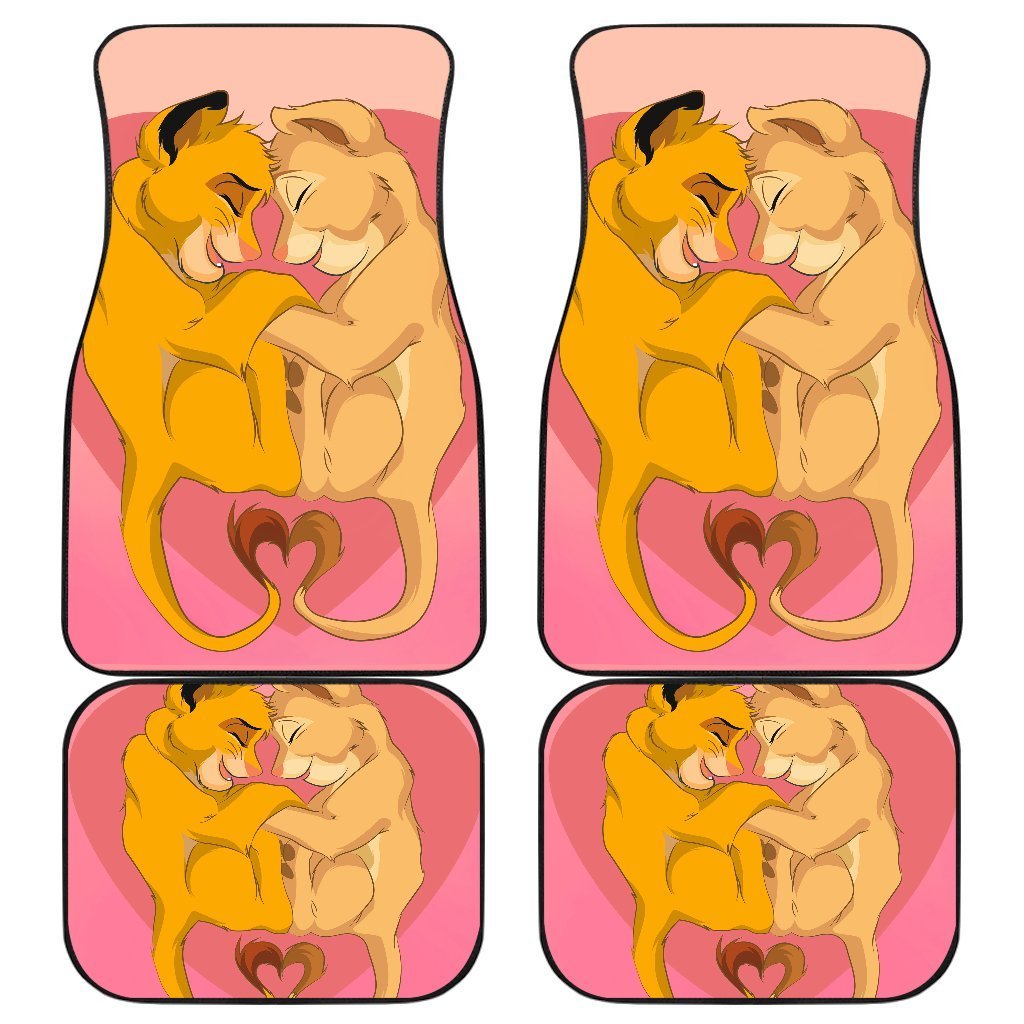 Lion King Simba Nala Babies Car Floor Mats