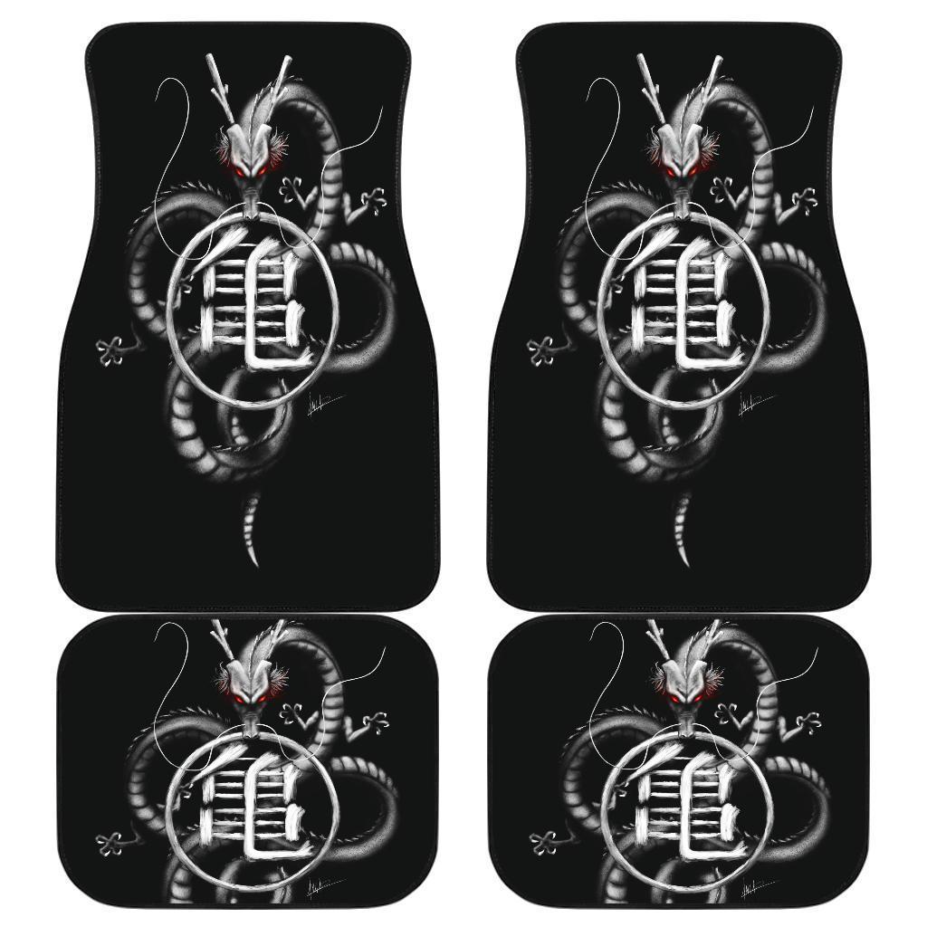 Shenron Art Black & White Dragon Ball Car Floor Mats