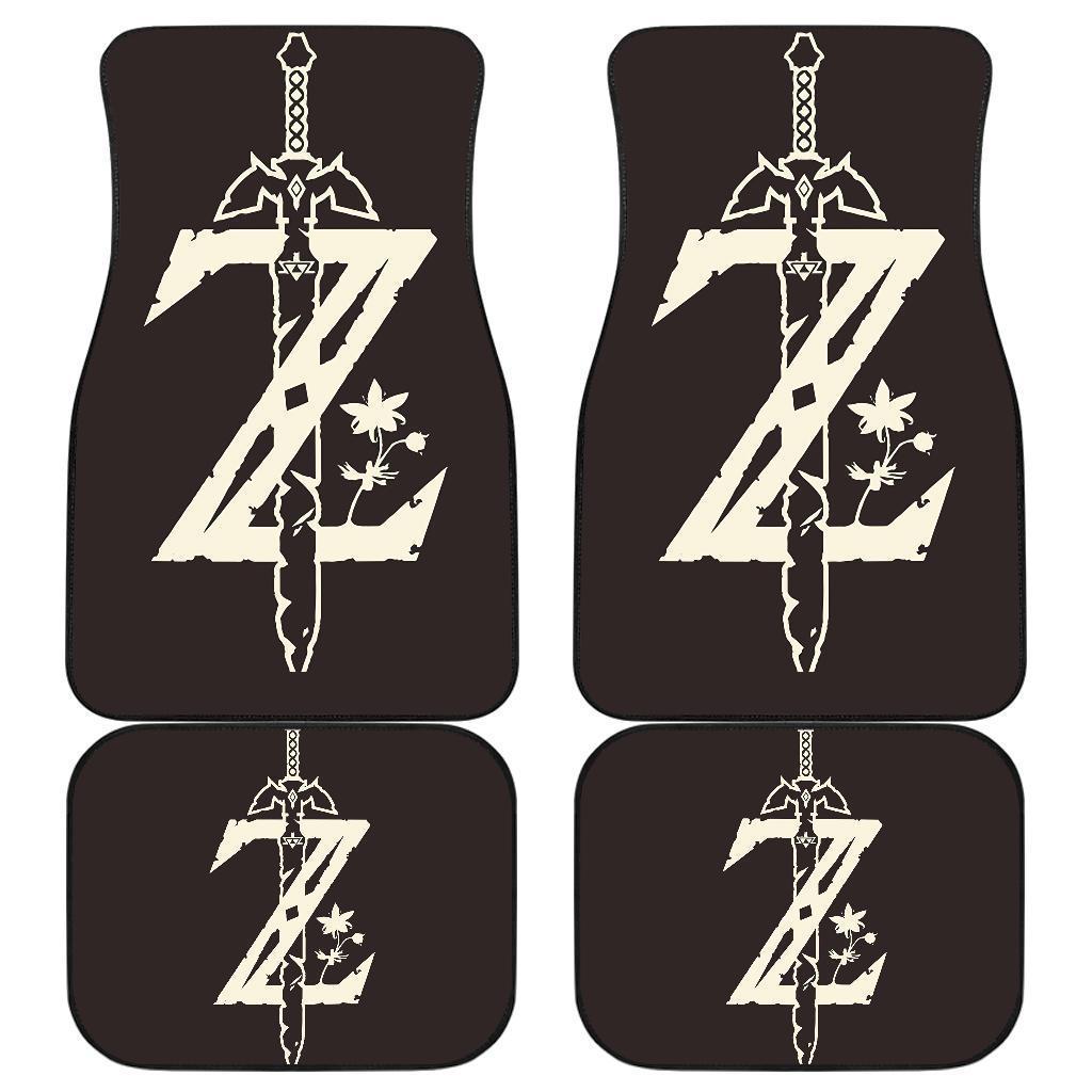 Legend Of Zelda Z Sword Logo Car Floot Mats