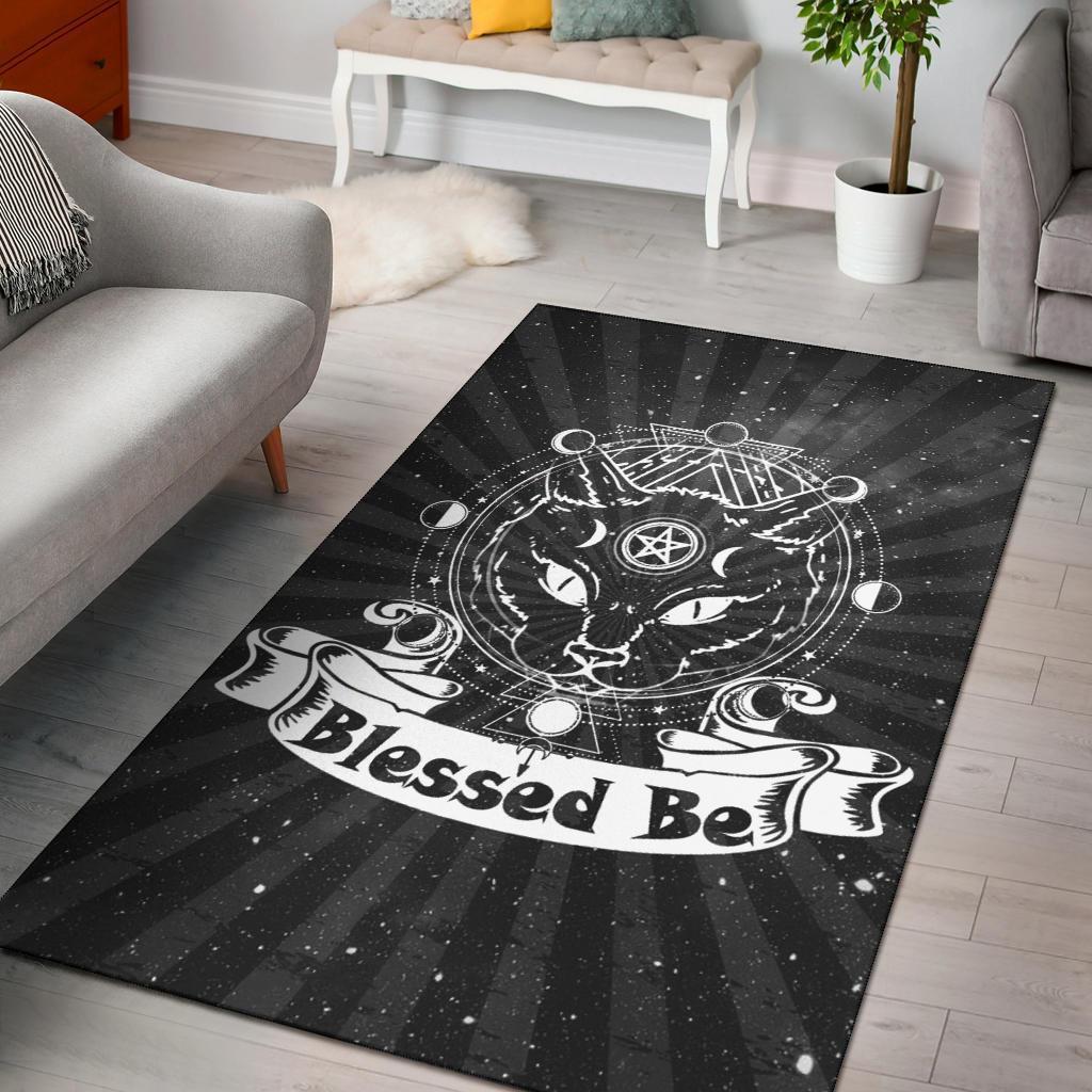 Wicca Cat Area Rug Carpet Ktsr