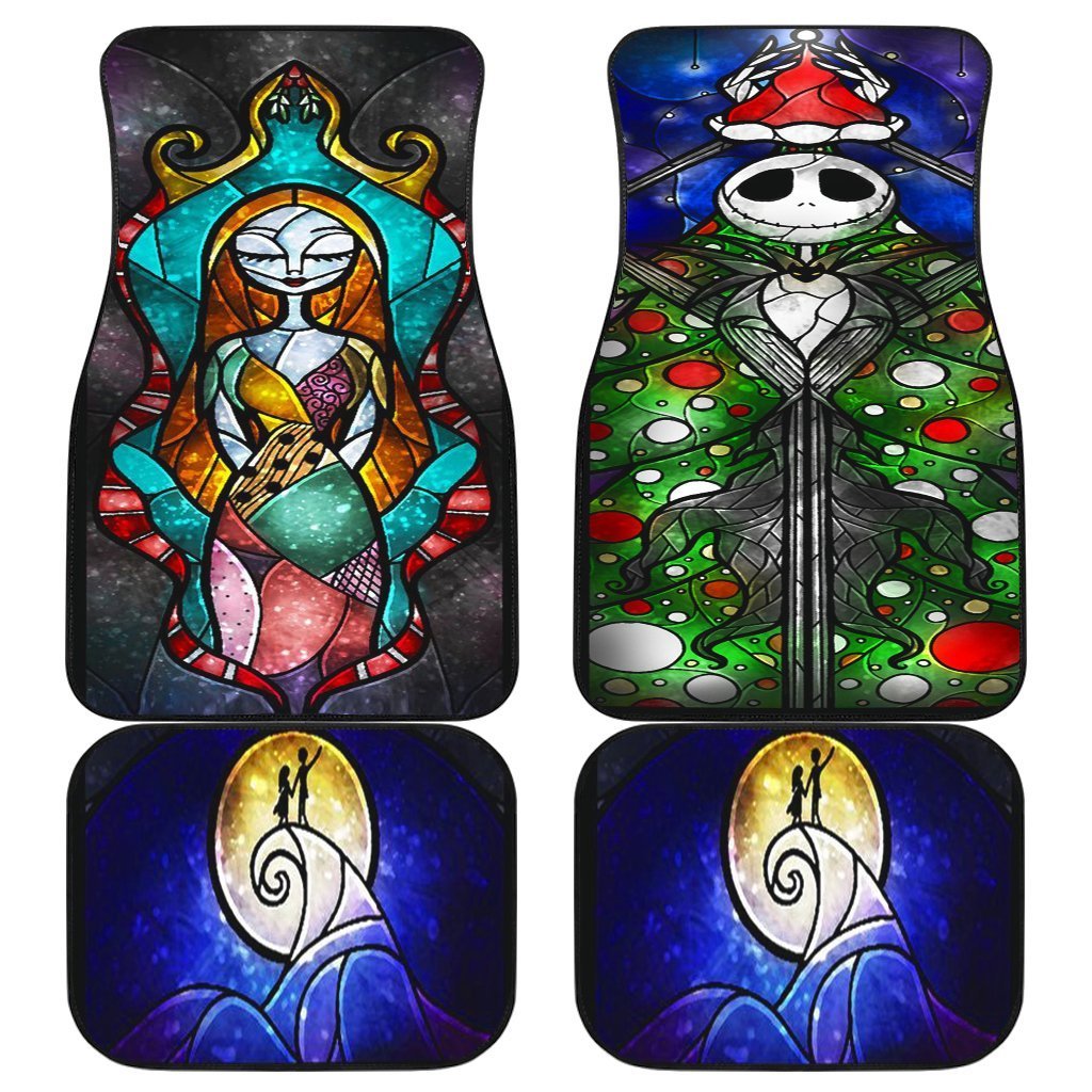 Jack Skellington Sally Walt Cartoon Car Floor Mats