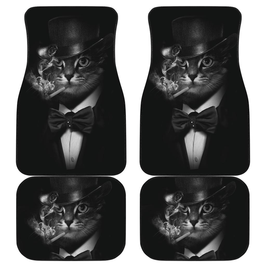 Classy Cat Smoking Car Floor Mats Amazing Gift Ideas