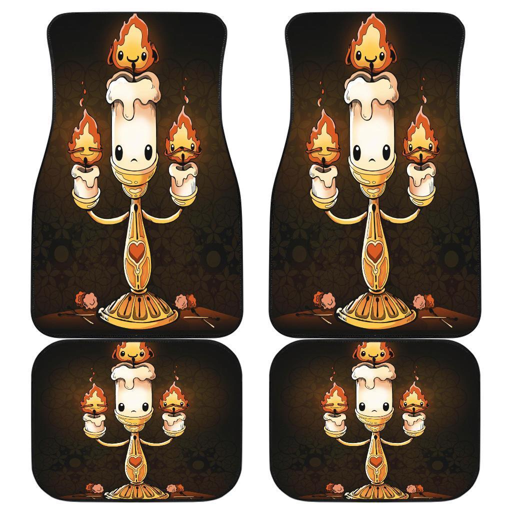 Lumiere Beauty And The Beast Funny Candle Car Floor Mats