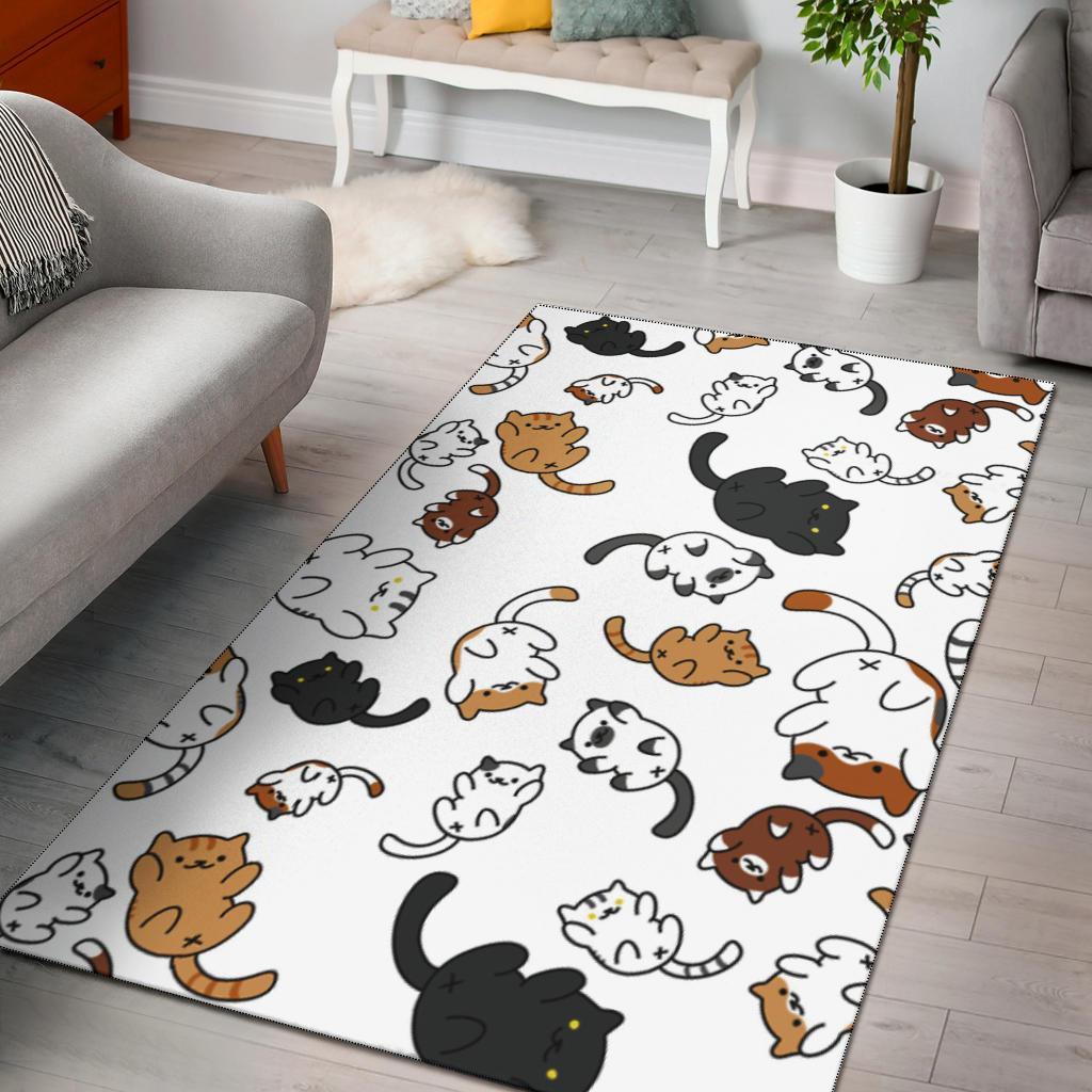 Cute Cat Area Rug Carpet