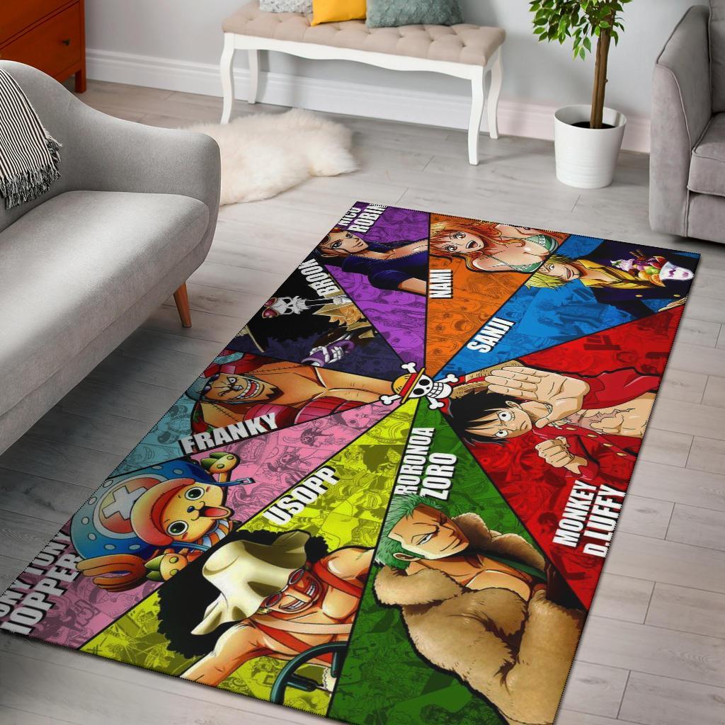 One Piece Characters Area Rug Carpet