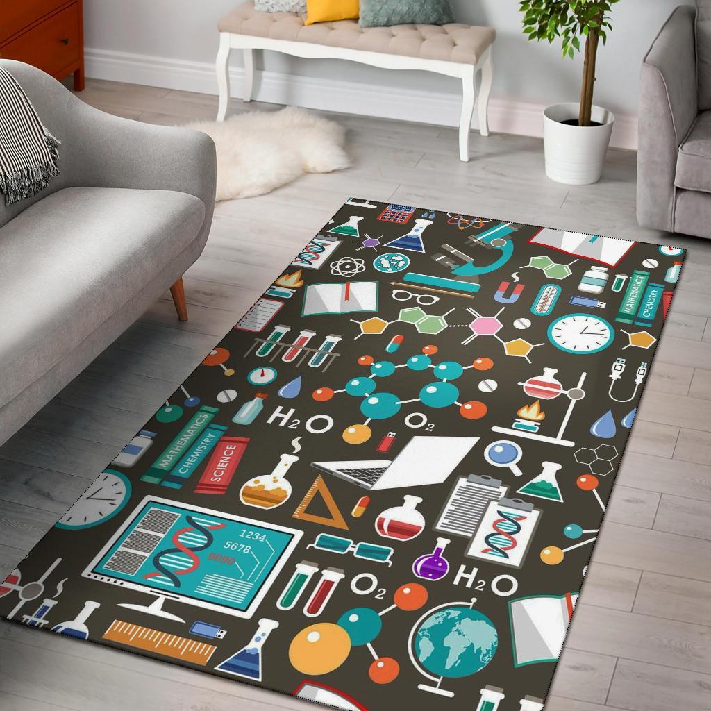 Chemistry Pattern Area Rug Carpet