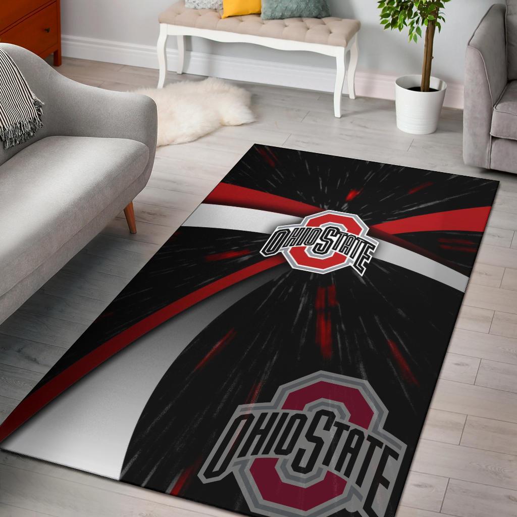 Ohio State Buckeyes Logo Area Rug Carpet