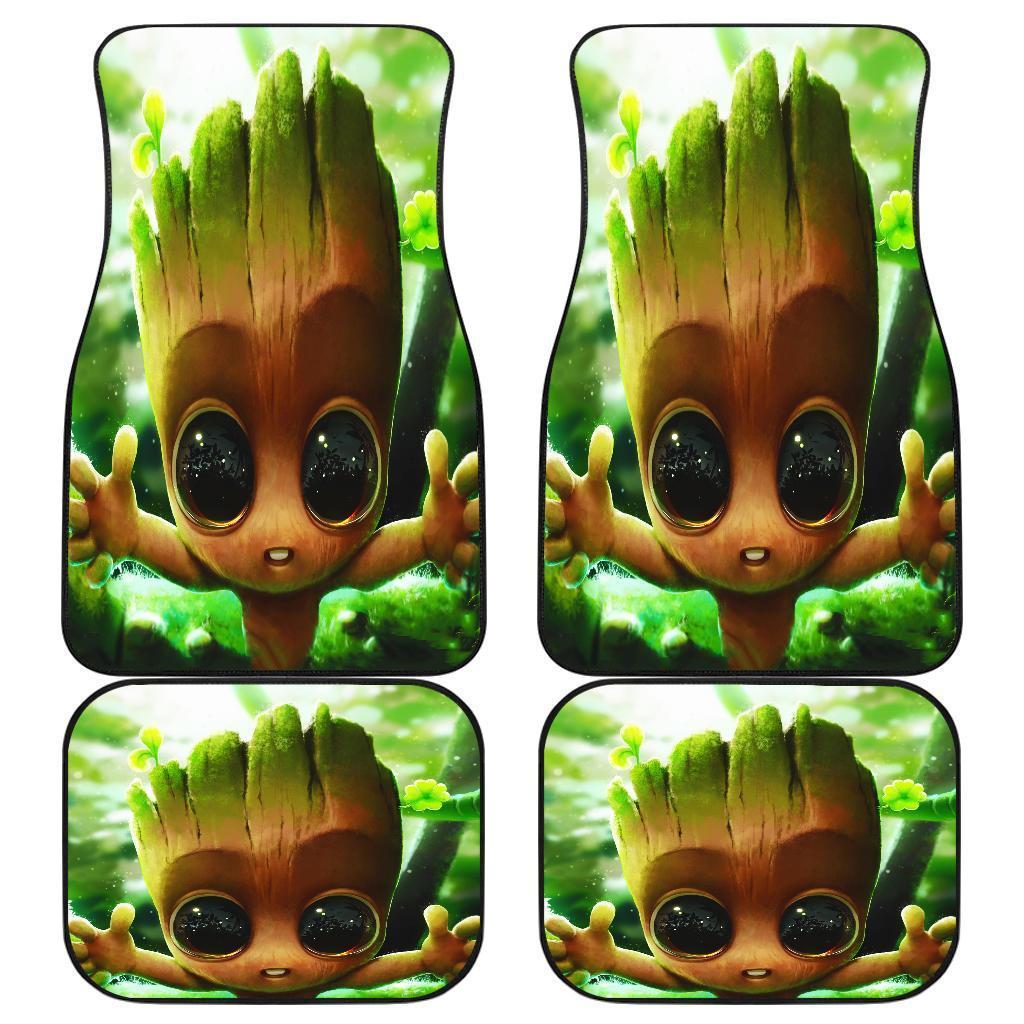 Adorable Baby Groot Cute Car Floor Mats