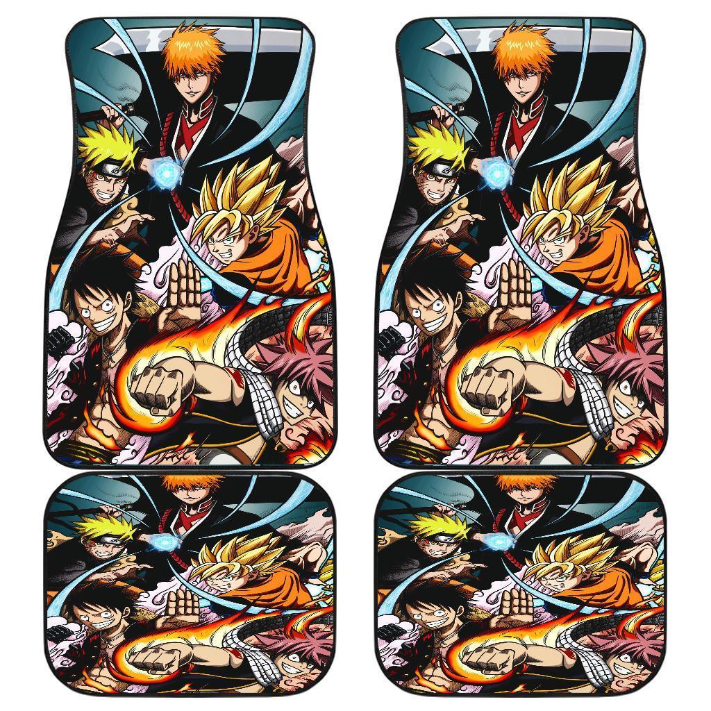 One Piece Naruto Fairy Tail Dragon Ball Anime Legends 2022 Car Floor Mats