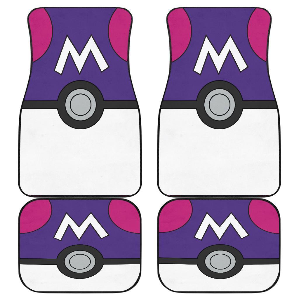 Master Ball Pokemon Car Floor Mats