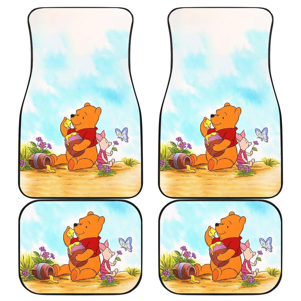 Pooh In Woods Eating Honey Car Floor Mats