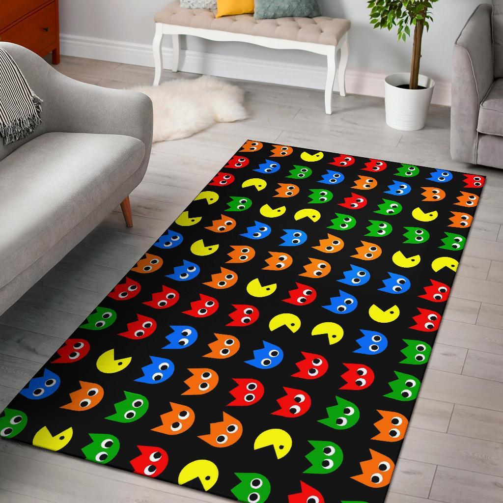 Pacman Pattern Area Rug Carpet