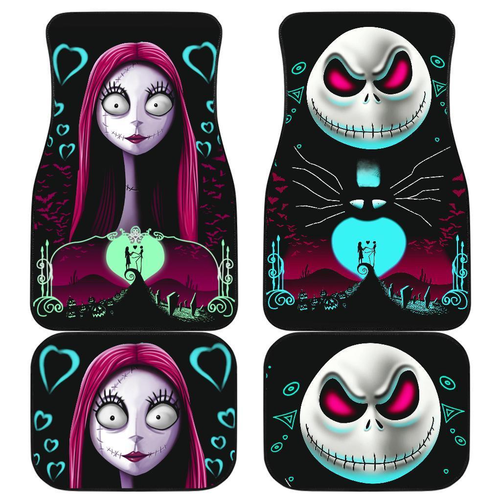 Jack And Sally Nightmare Before Christmas Movie Car Floor Mats