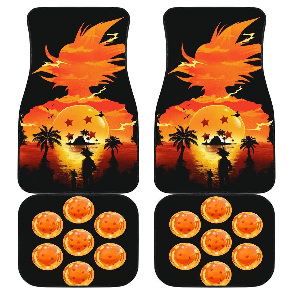 Goku Sunset Dragon Ball Saiya Anime Car Floor Mats