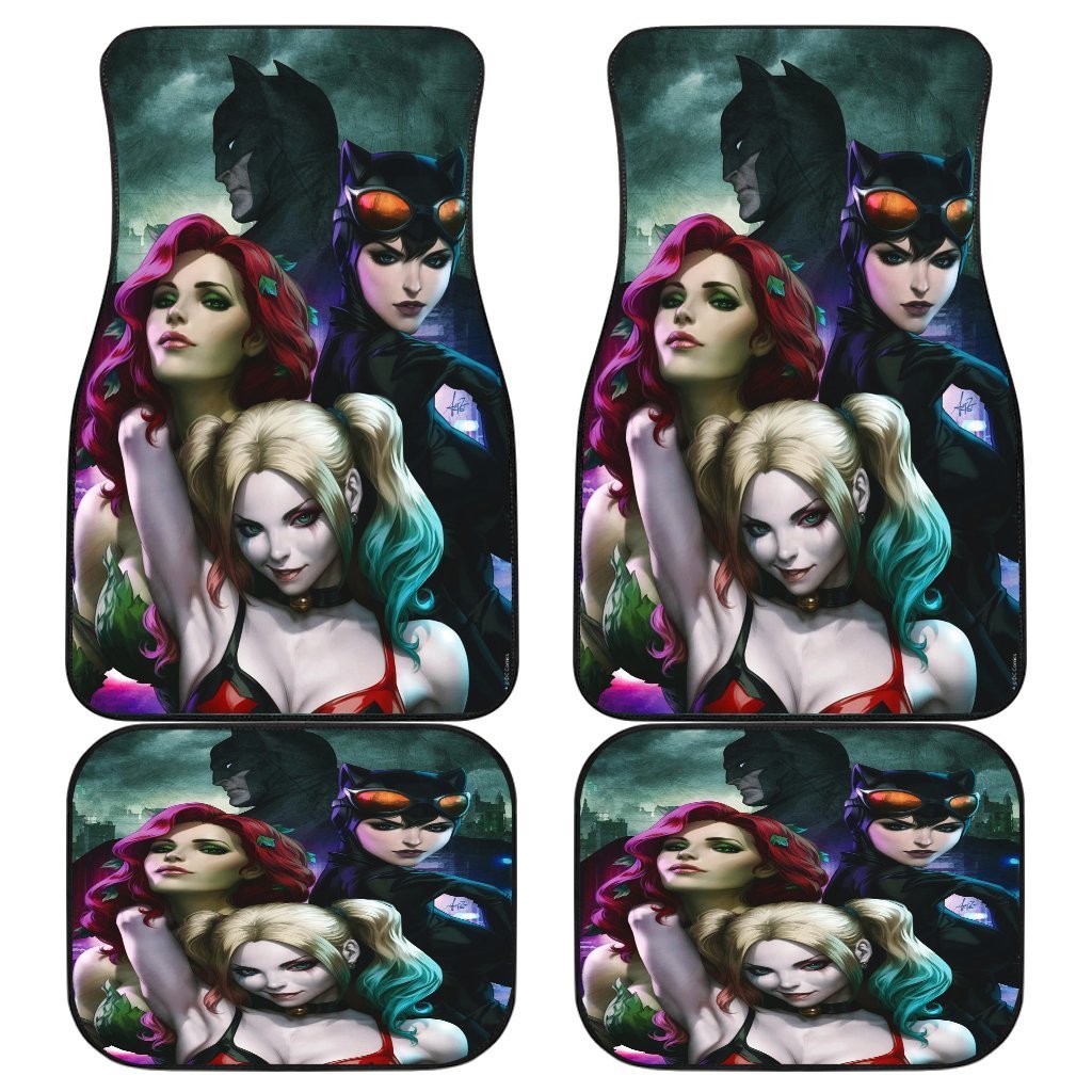 Batman Mera Harley Queen Cat Woman Car Floor Mats