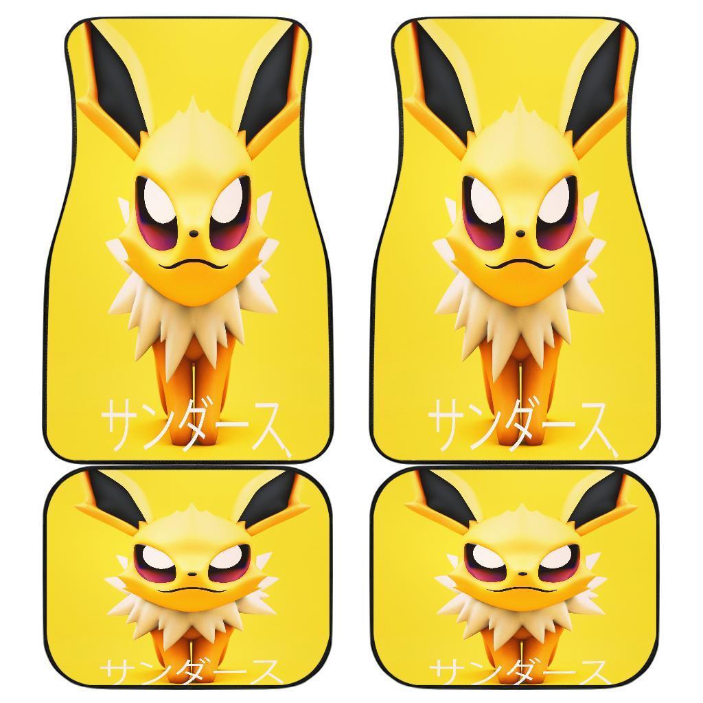 Jolteon Pokemon Yellow Theme Car Floor Mats