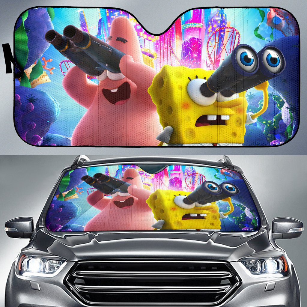 The Spongebob Movie Sponge On The Run 2022 Car Sun Shade Gift Ideas 2022