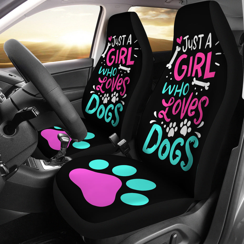 Just A Girl Who Loves Dog Car Seat Covers