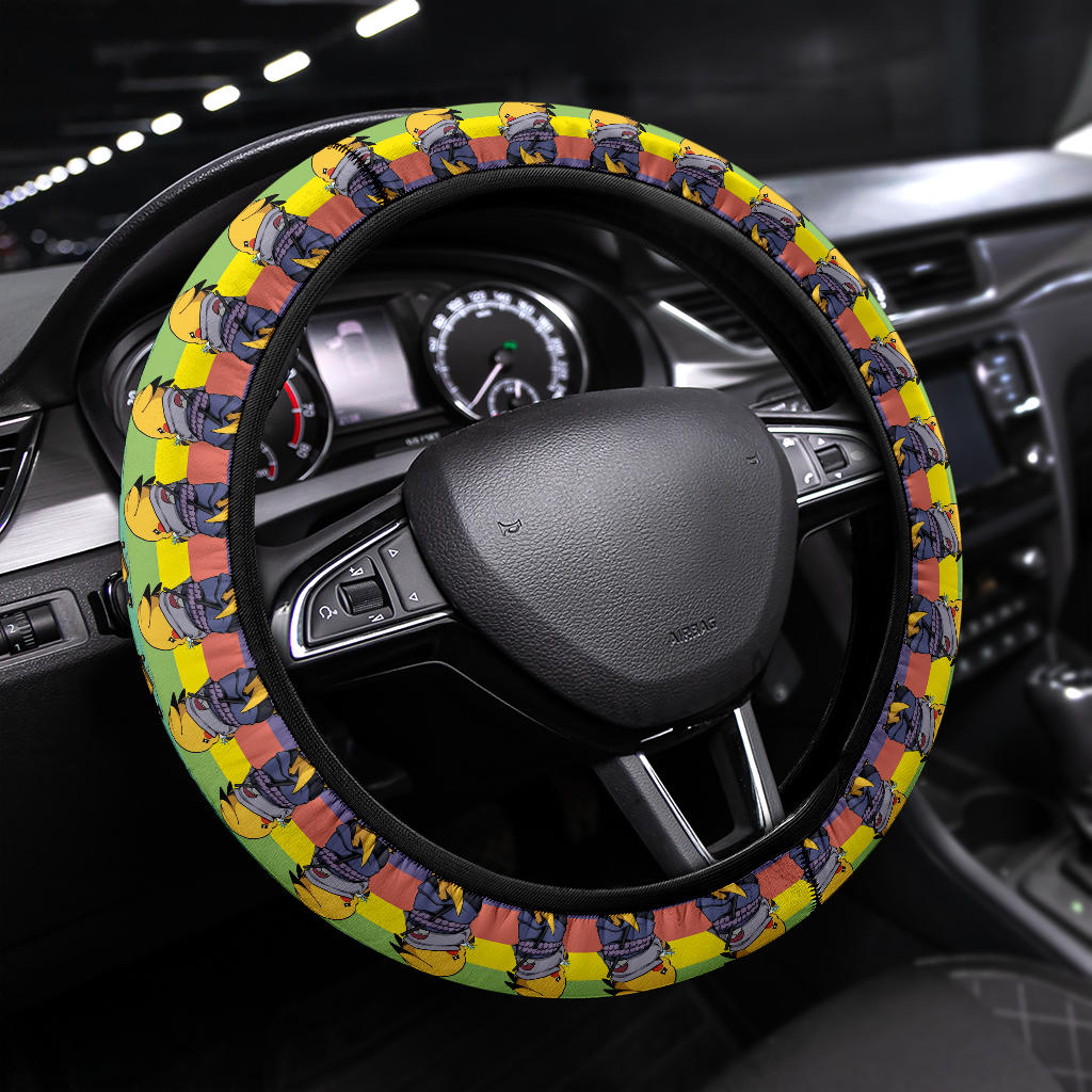 Pikachu Sasuke Pokemon Car Steering Wheel Cover