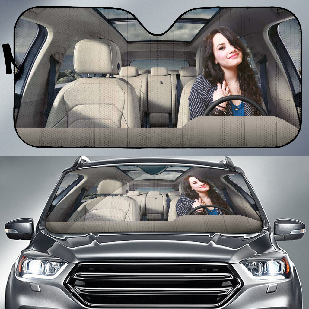 Demi Lovato 1 Driving Auto Sun Shade