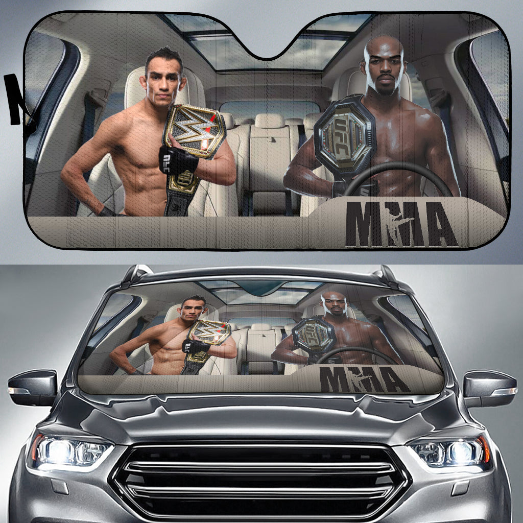 Tony Ferguson Vs Jon Jones Mma Driving Auto Sun Shade