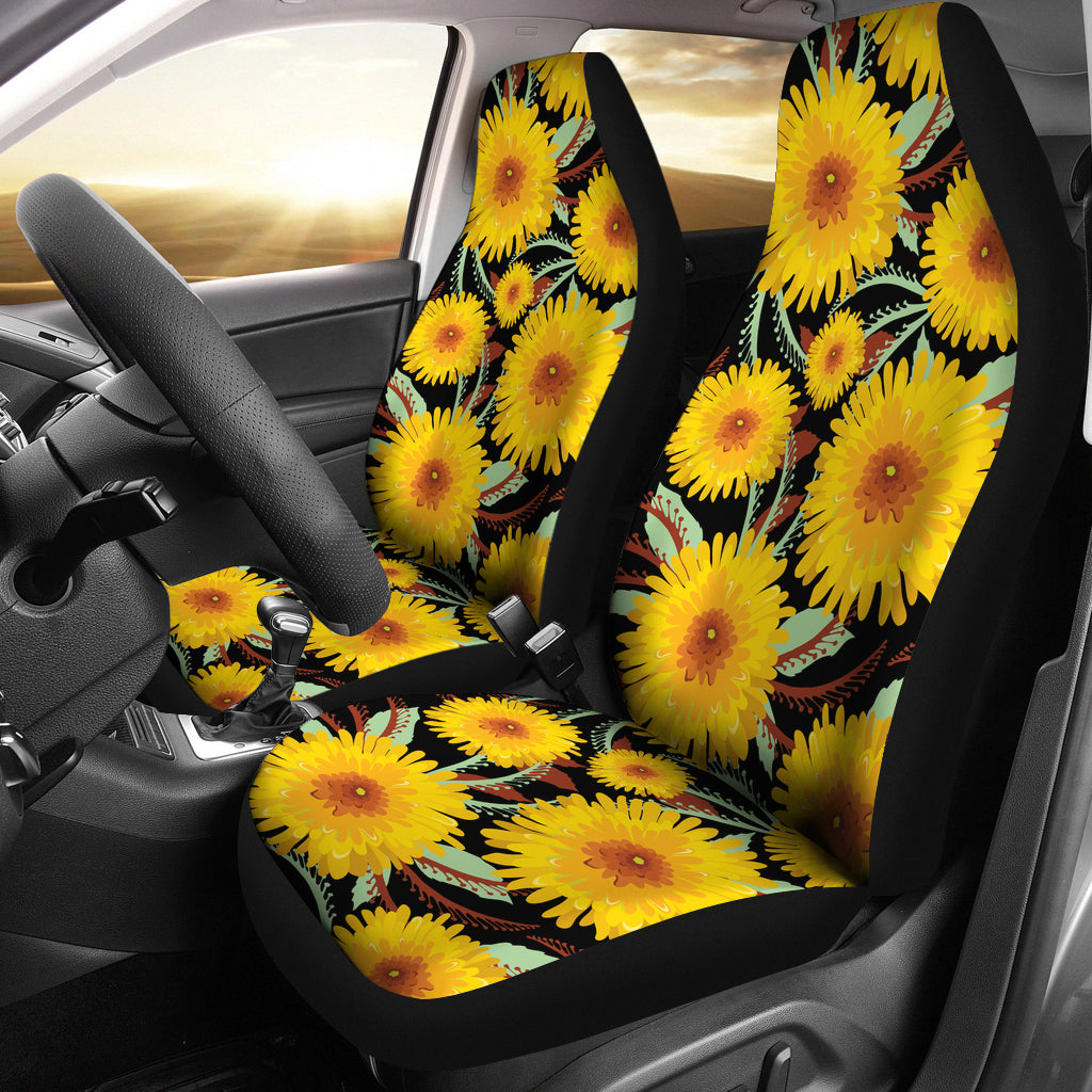 2022 Sunflower Art Car Seat Covers