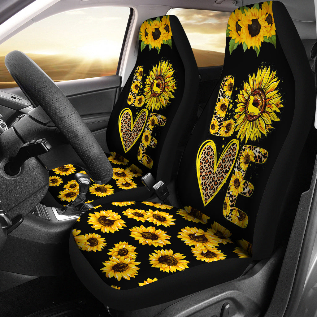 Sunflower For Dog Lover Seat Covers