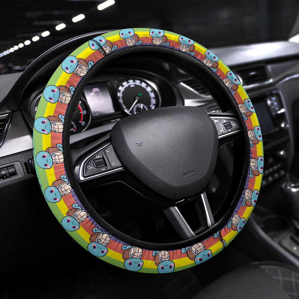 Squirtle Pokemon Anime Custom Car Steering Wheel Cover