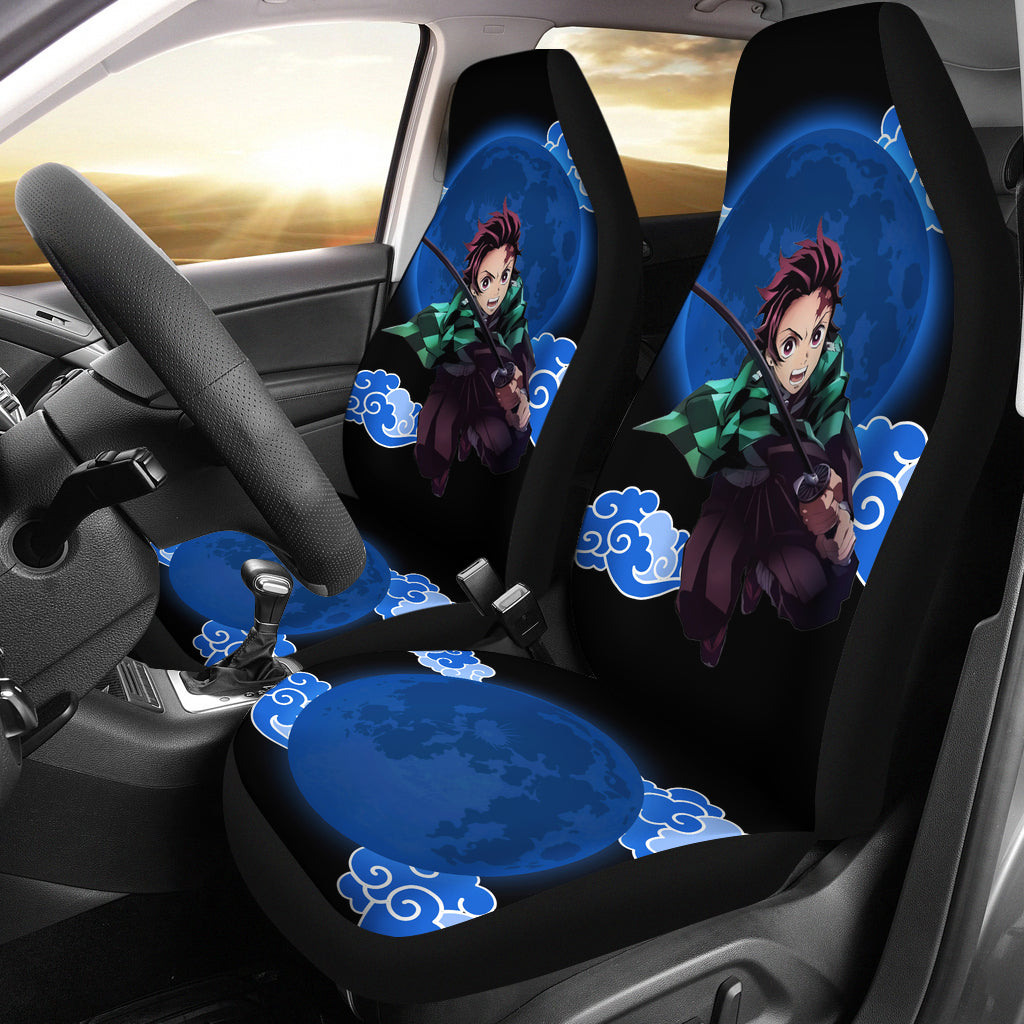 Tanjiro Cloud Demon Slayer Premium Custom Car Seat Covers Decor Protector