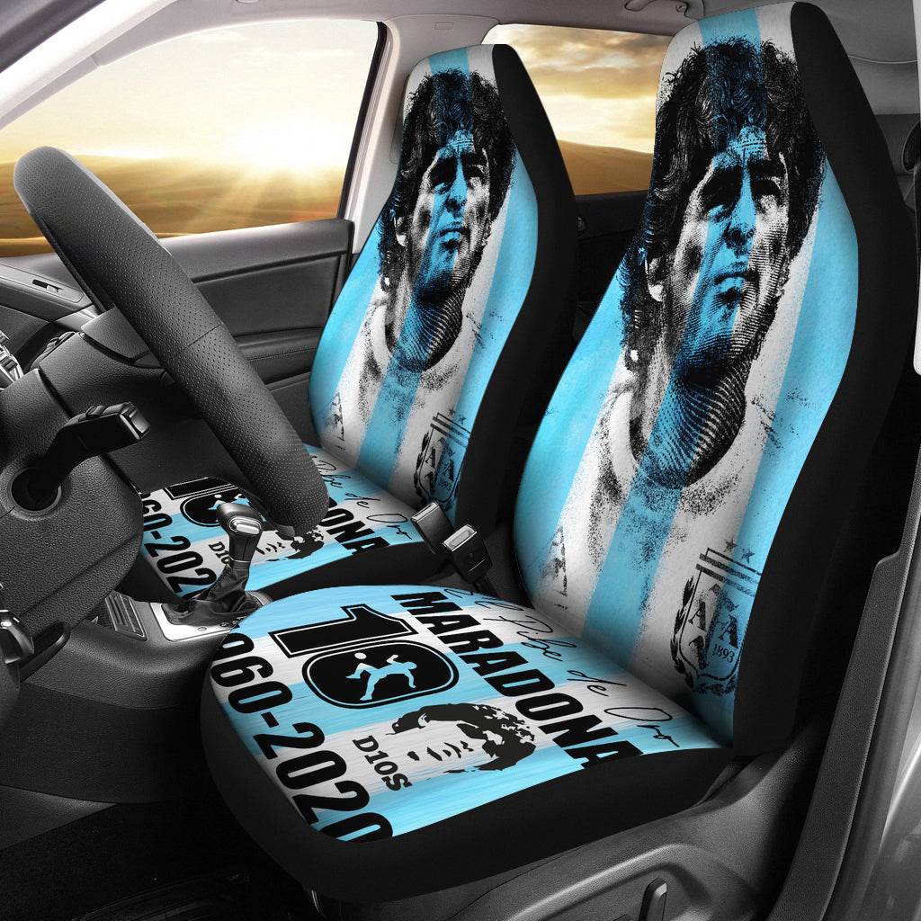 Diego Armando Maradona 10 Rip 1969 2022 Car Seat Covers Gift For Fooball